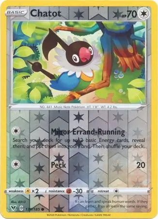Vivid Voltage Chatot #139/185 reverse holo